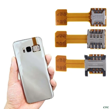 Гибридный двойной адаптер для двух SIM-карт Micro SD для телефона Android Extender Nano Mic