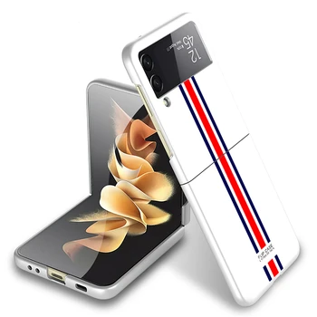 Минималистичный чехол для телефона с росписью, защитный чехол, складной флип-кейс с защитой от отпечатков пальцев для Samsung Galaxy z Flip3